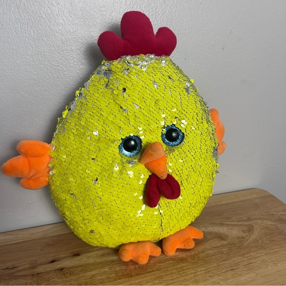 Squishmallows Yellow Chicken with Red and Orange Accents - Picture 2 of 3